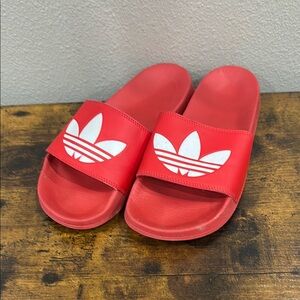 Adidas women’s Red Slide Sandals